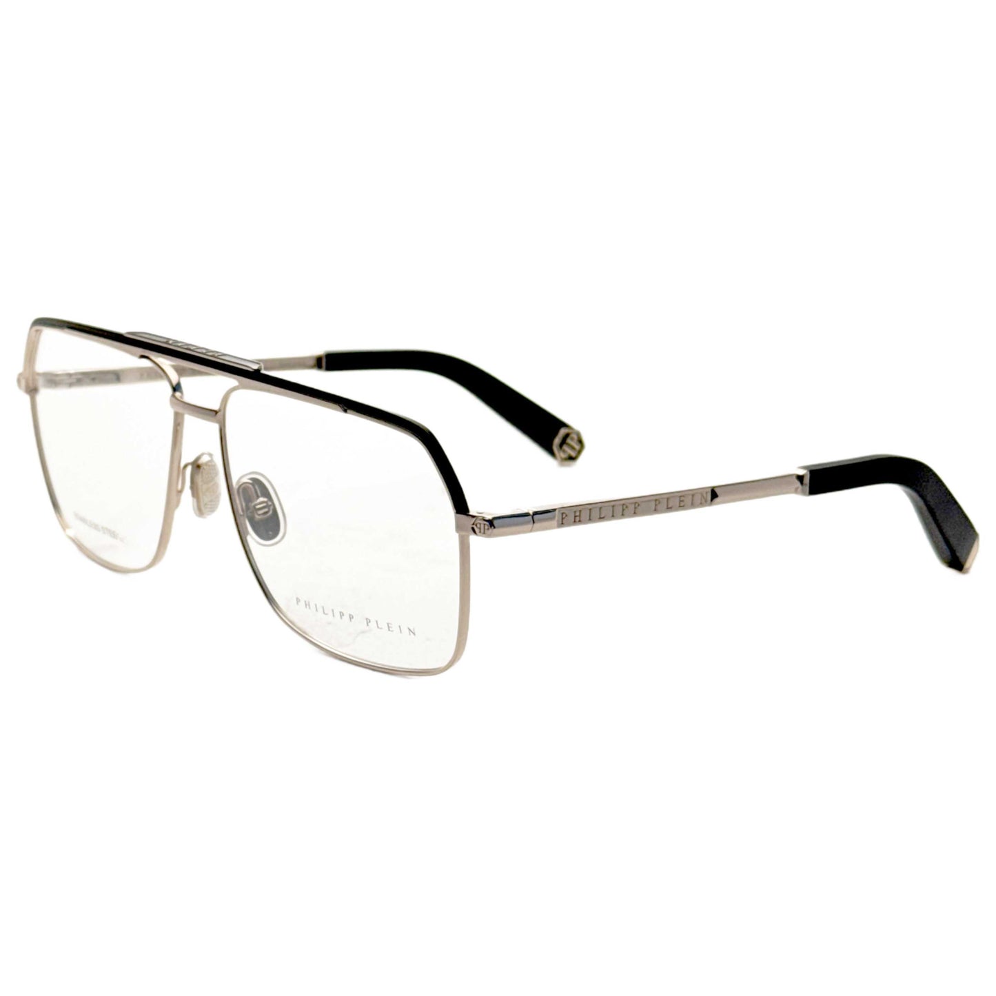 Front view of Philipp Plein Men's Opticals VPP085M580302