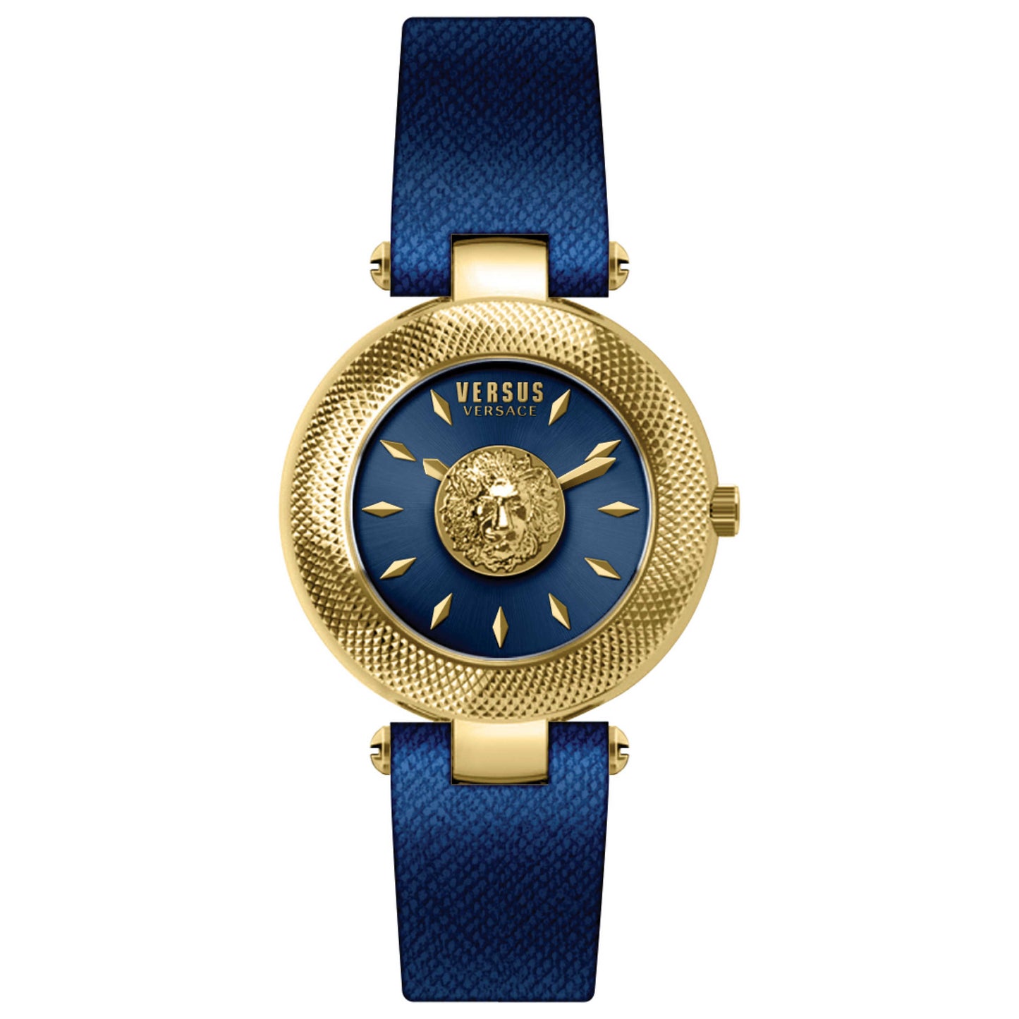 Front view of Versus Versace Brick Lane Lion Women's Quartz Watch VSP216221