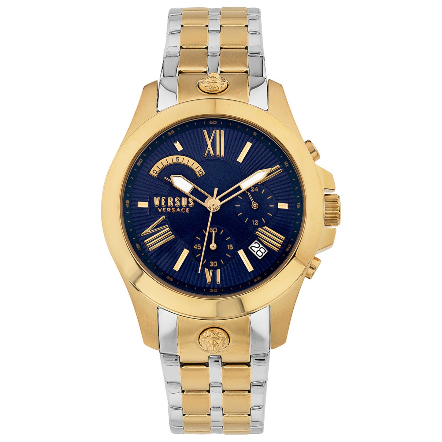 Front view of Versus Versace Chrono Lion Box Set Men's Quartz Watch VSPBH3018
