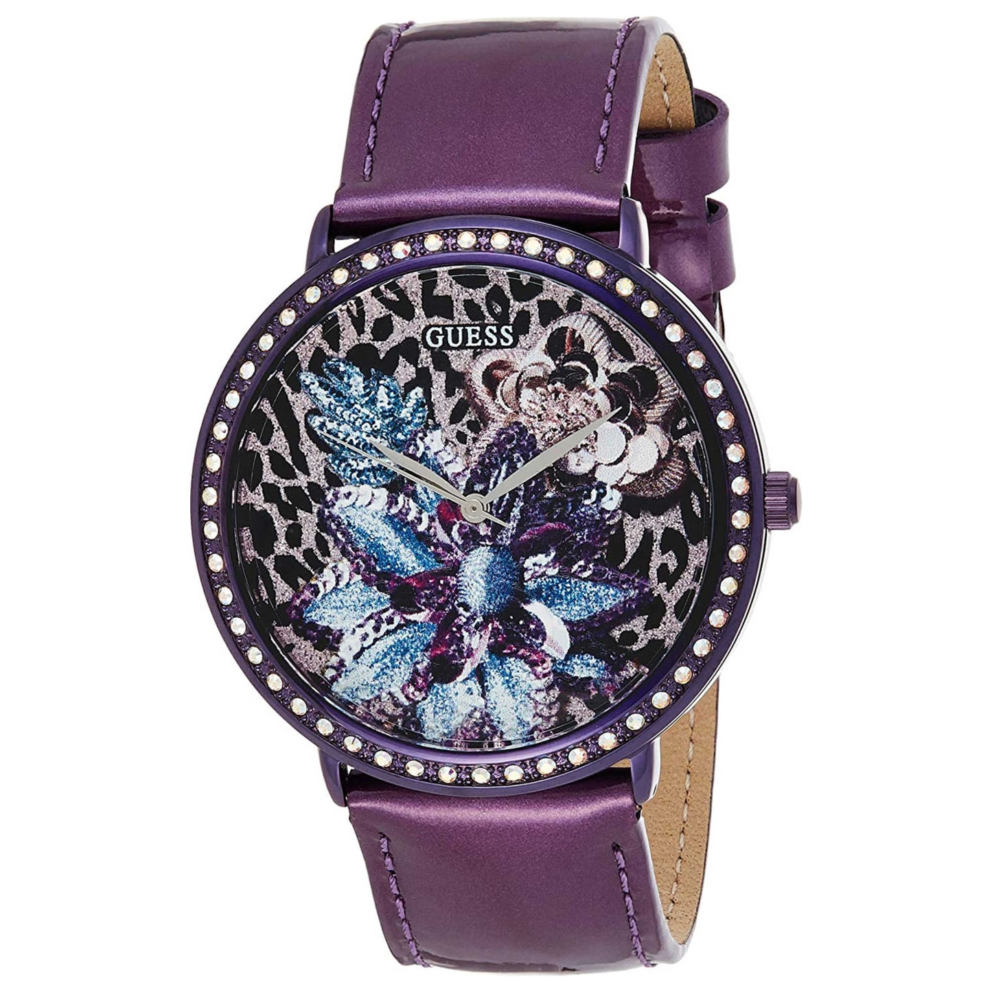 Front view of Guess Wildflower Women's Quartz Watch W0820L3