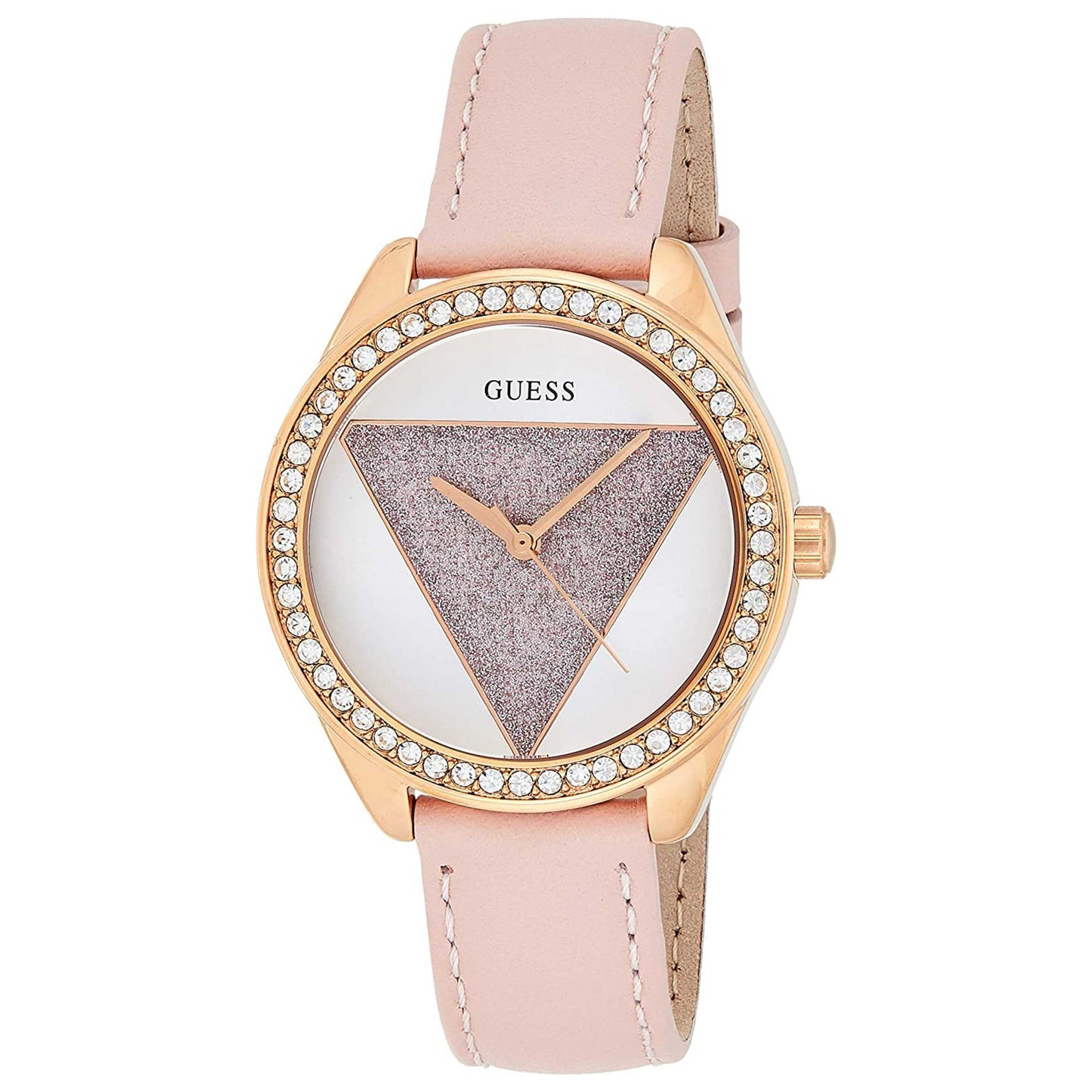 Front view of Guess Tri Glitz Women's Quartz Watch W0884L6