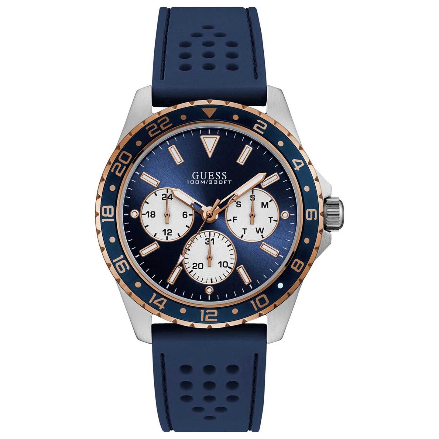 Front view of Guess Odyssey Men's Quartz Watch W1108G4