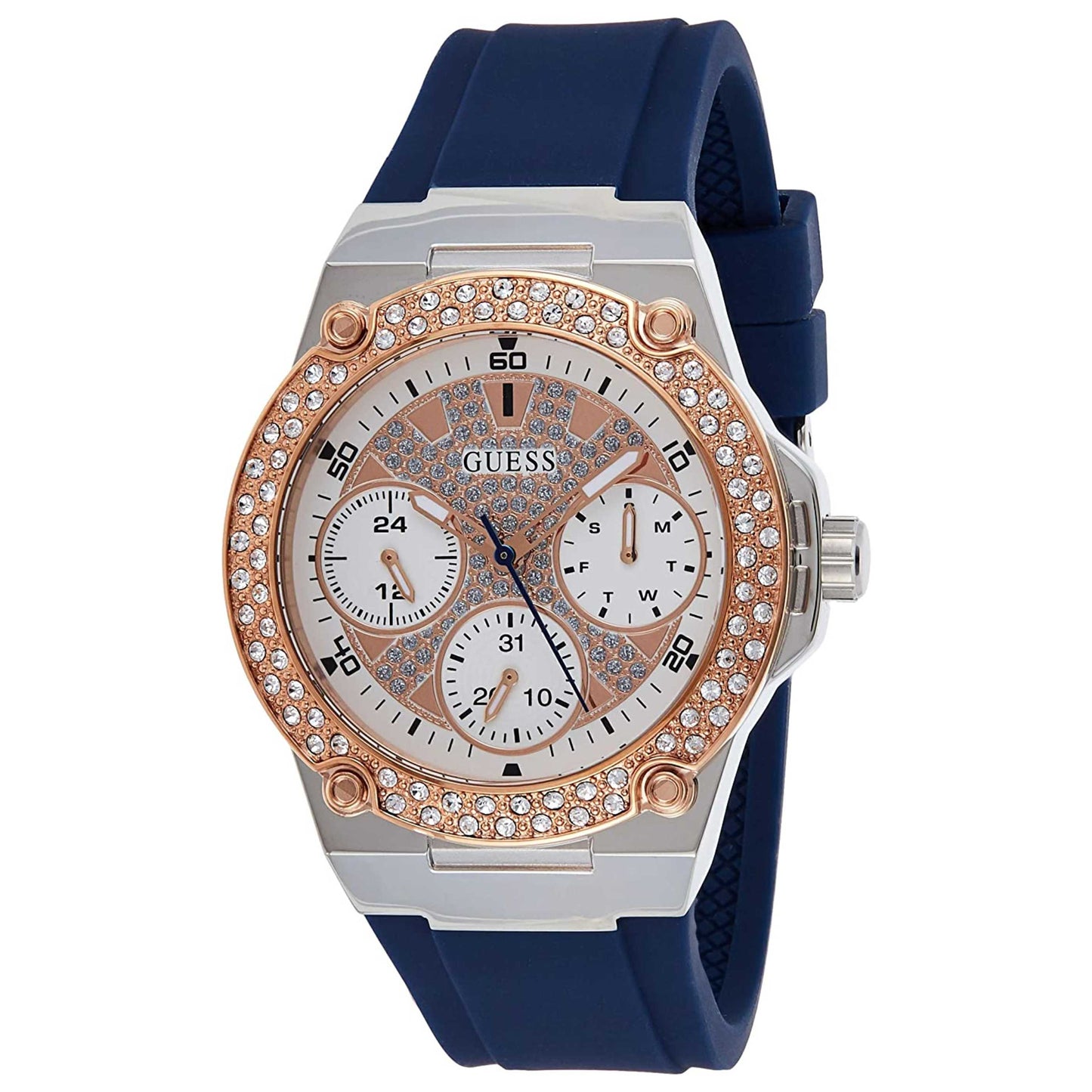 Front view of Guess Zena Women's Quartz Watch W1291L2