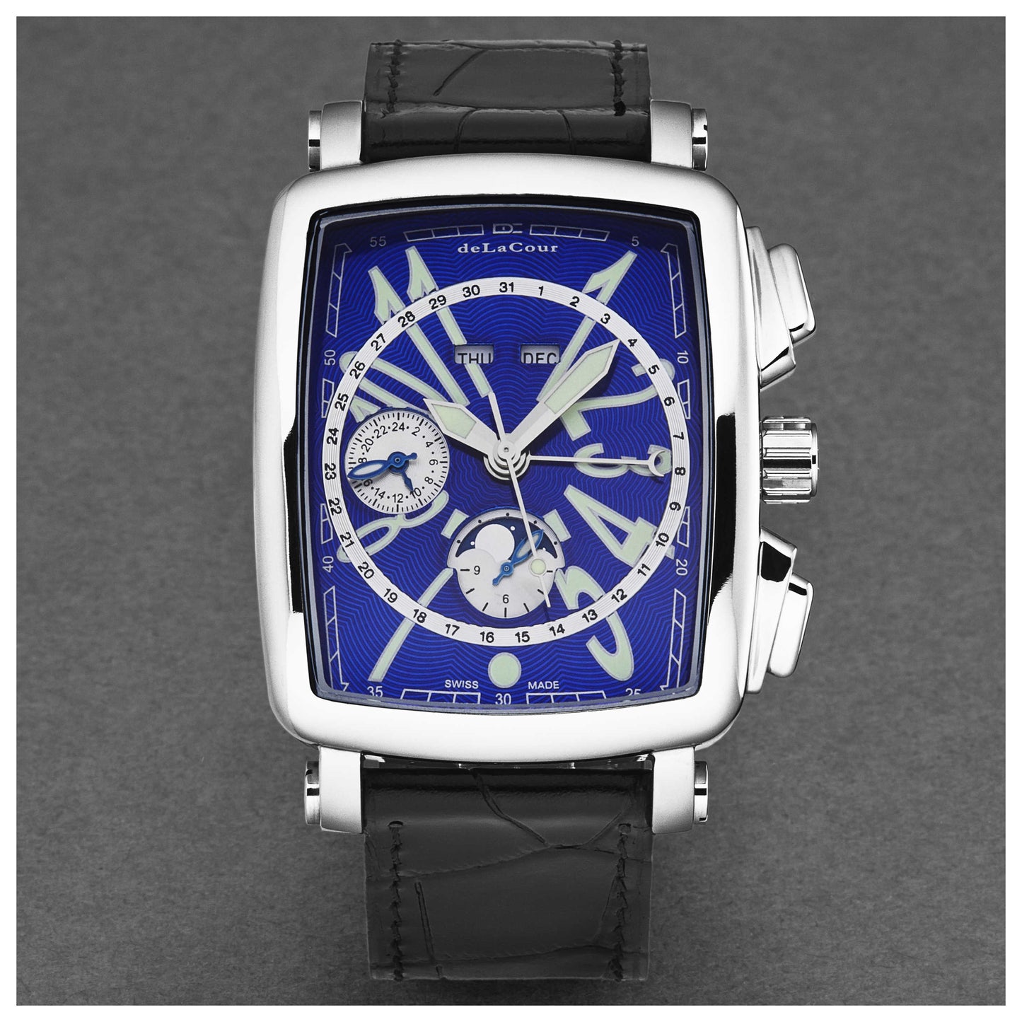DeLaCour ViaLarga Men's Automatic Watch WAST1026-BLU - Image #4