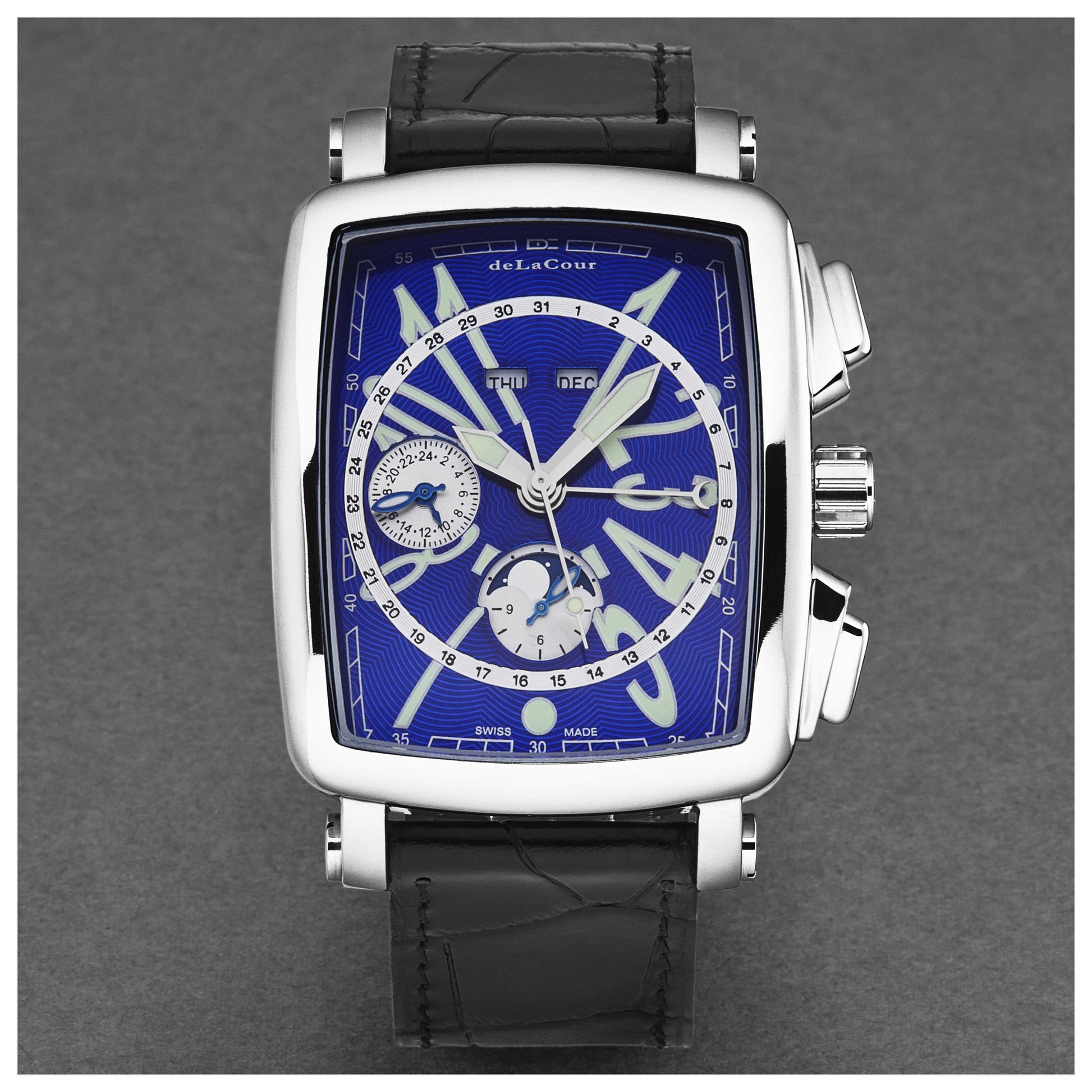 DeLaCour ViaLarga Men's Automatic Watch WAST1026-BLU - Image #4