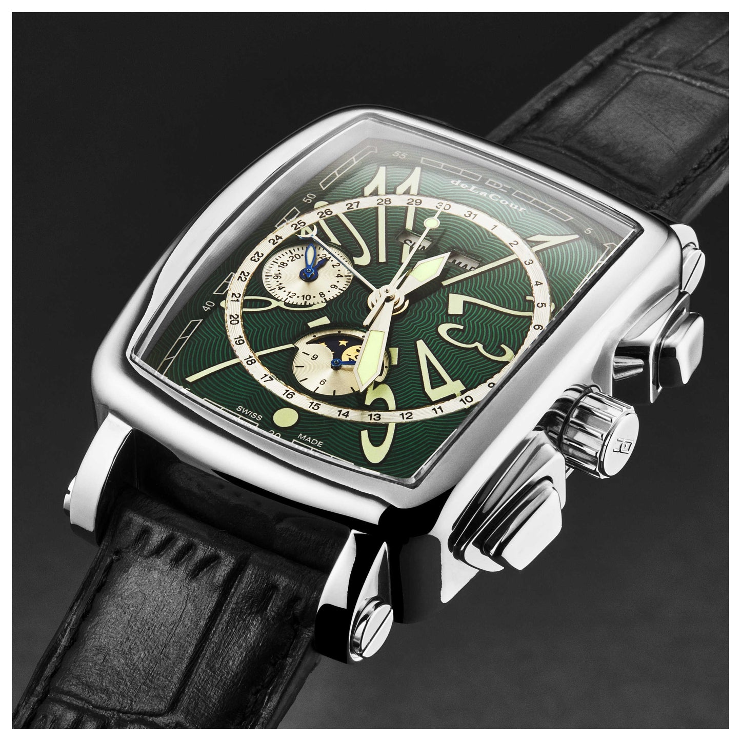 DeLaCour ViaLarga Men's Automatic Watch WAST1026-GRN - Image #2