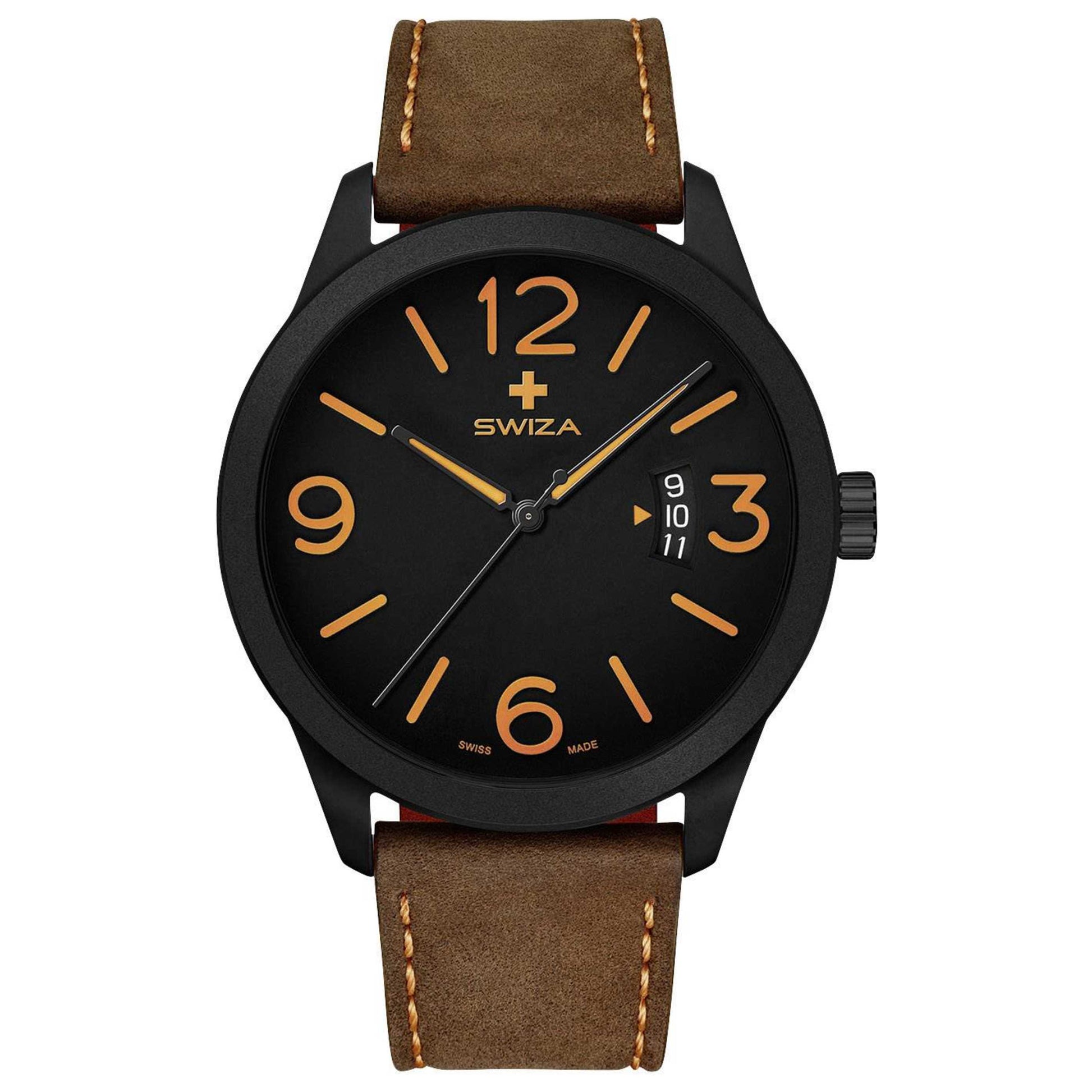 Front view of Swiza Magnus Men's Quartz Watch WAT.0871.1101