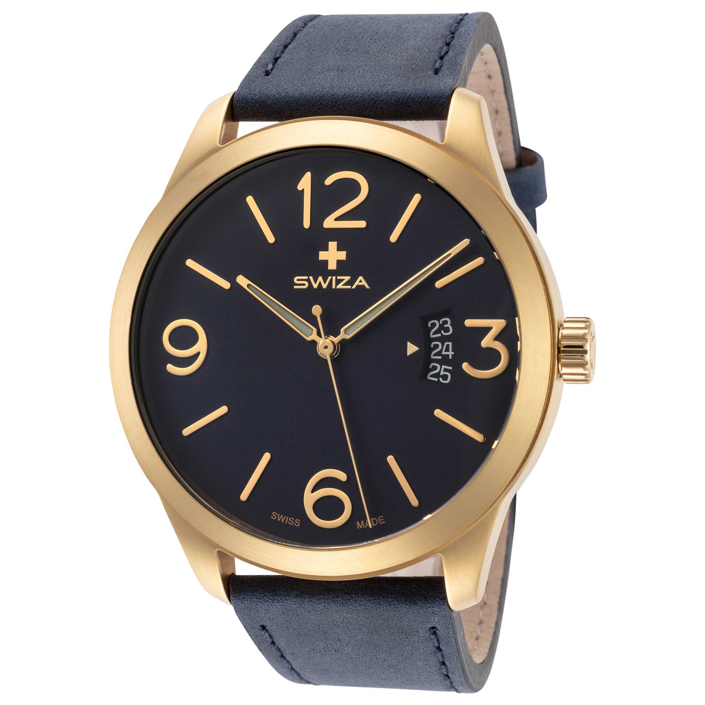 Front view of Swiza Magnus Men's Quartz Watch WAT.0871.1301