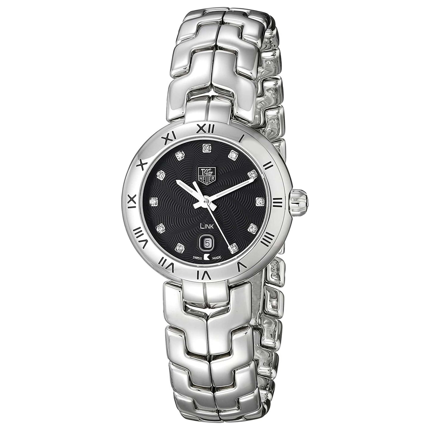 Front view of Tag Heuer Link Women's Swiss Quartz (Battery-Powered) Watch WAT1410-BA0954-SD