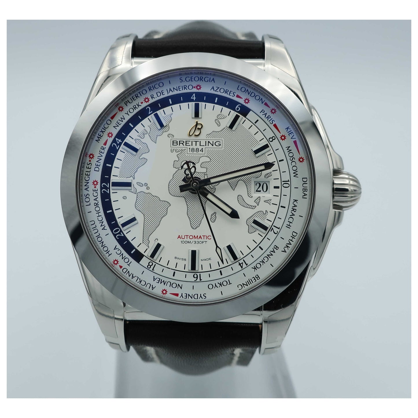 Front view of Breitling Galactic Men's Automatic Watch WB3510U0-A777435X-SD