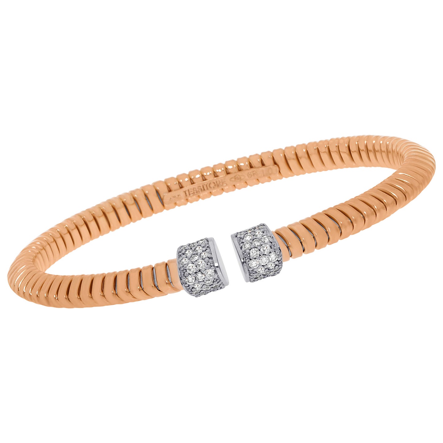 Front view of Tessitore Tubogas Women's Bracelet WBT-33R