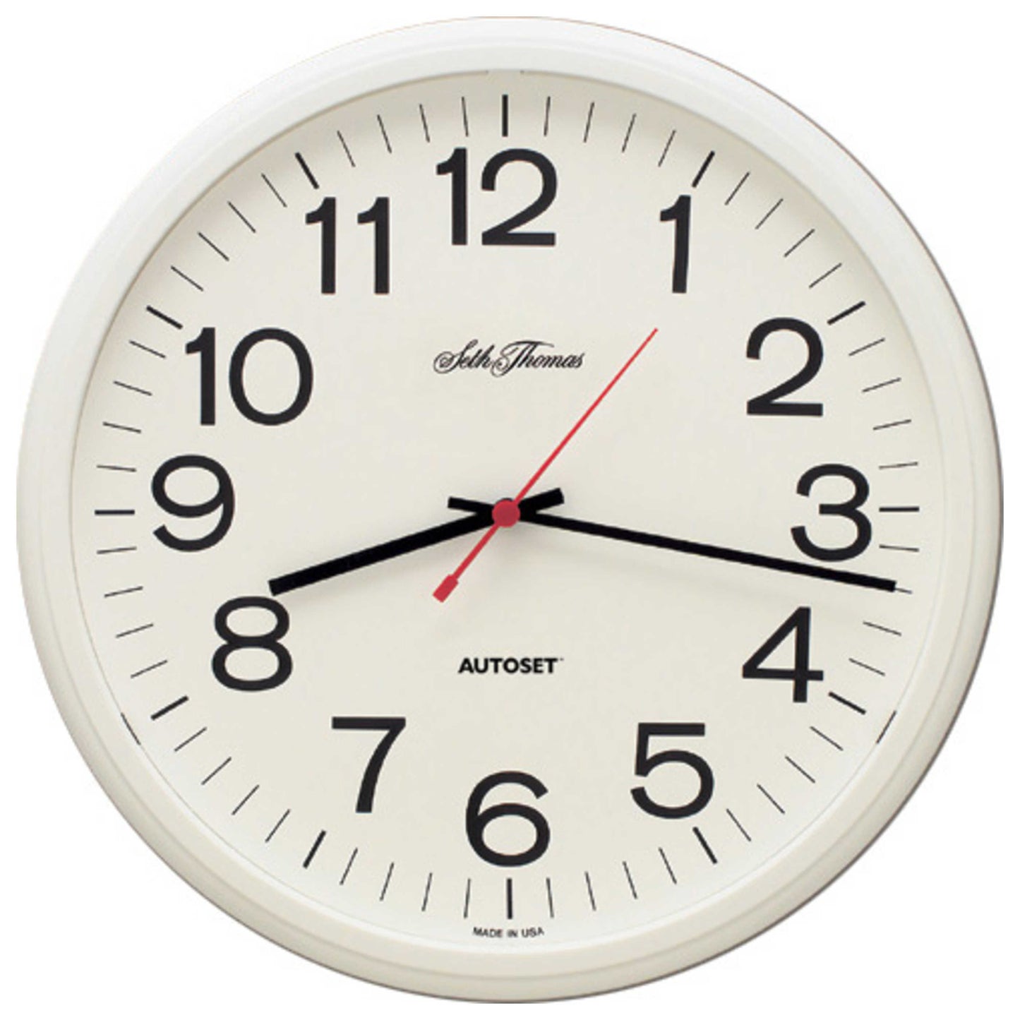 Front view of Seth Thomas Wall Clock Quartz Clock WIV001137