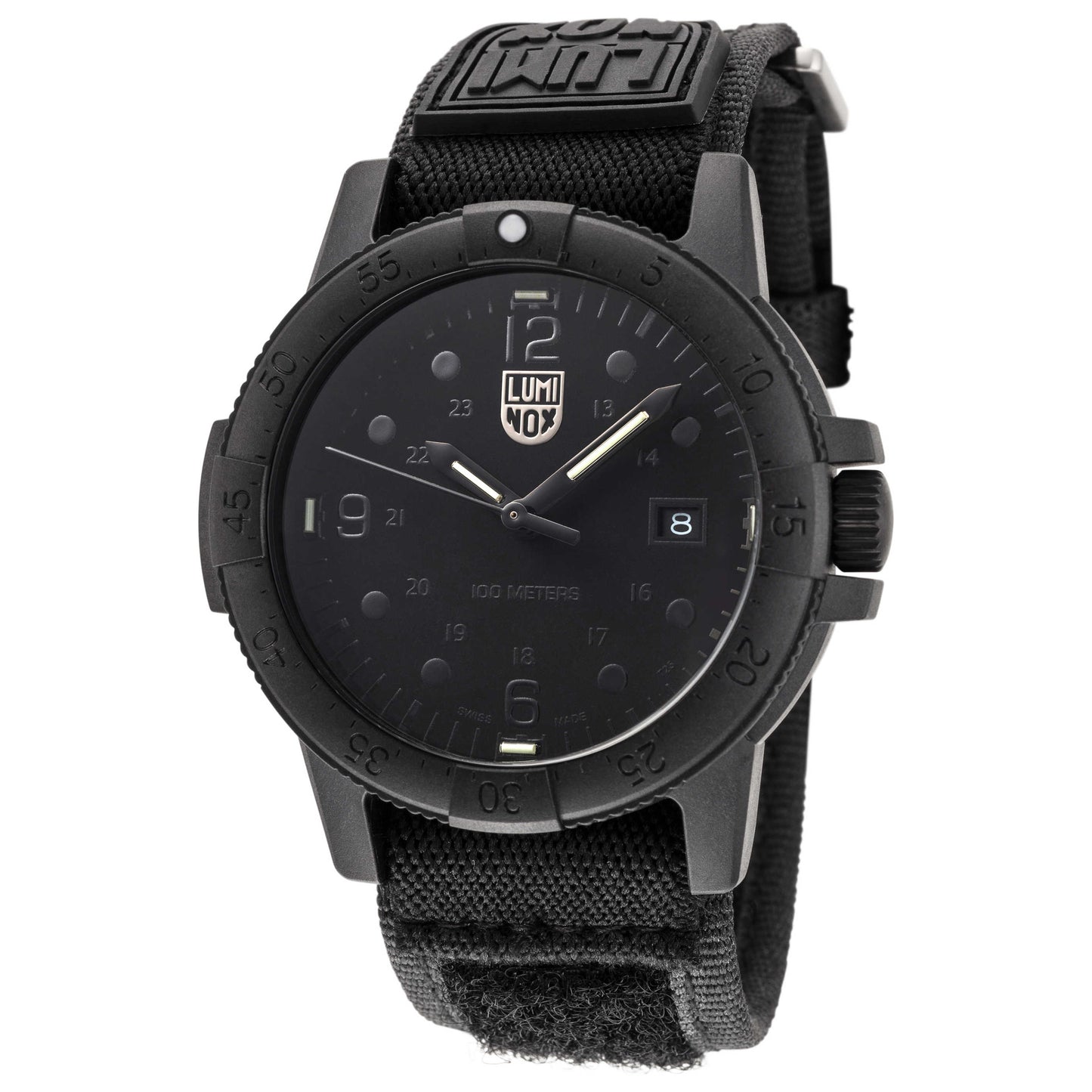 Front view of Luminox Sea Bass Carbonox Men's Quartz Watch X2.2001.F