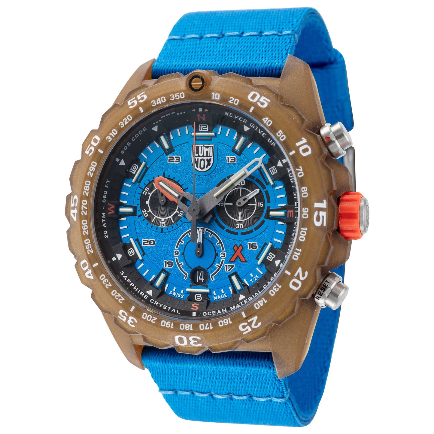 Front view of Luminox Bear Grylls Survival ECO Master Men's Quartz Watch XB-3743-ECO