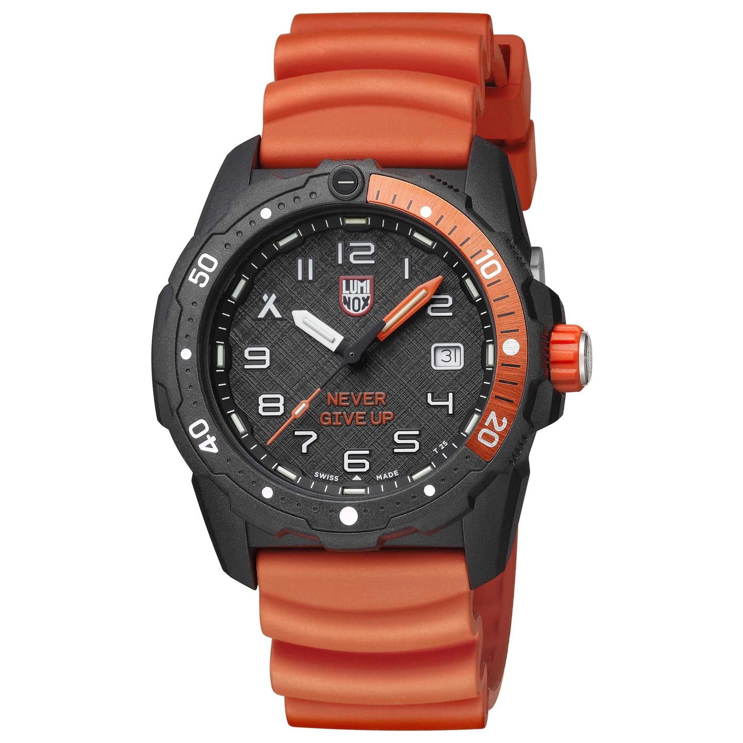 Front view of Luminox Bear Grylls Survival Men's Quartz Watch XB.3729.NGU