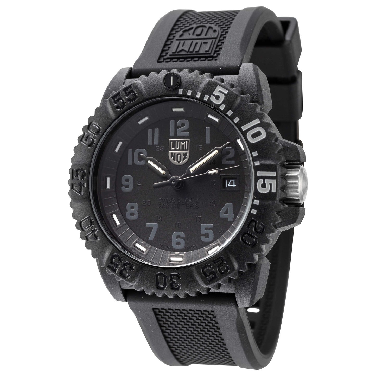Front view of Luminox Navy Seal Men's Quartz Watch XS-3051-GO-NSF