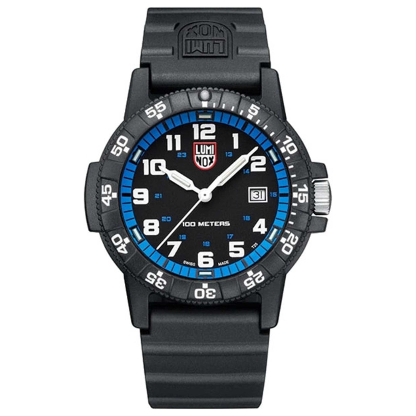 Front view of Luminox Leatherback Sea Turtle Men's Quartz Watch XS.0324