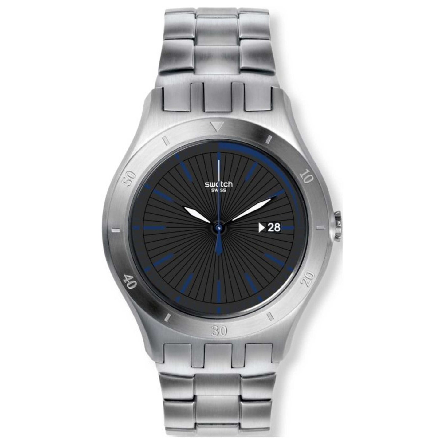 Front view of Swatch Number 410 Men's Quartz Watch YTS410G