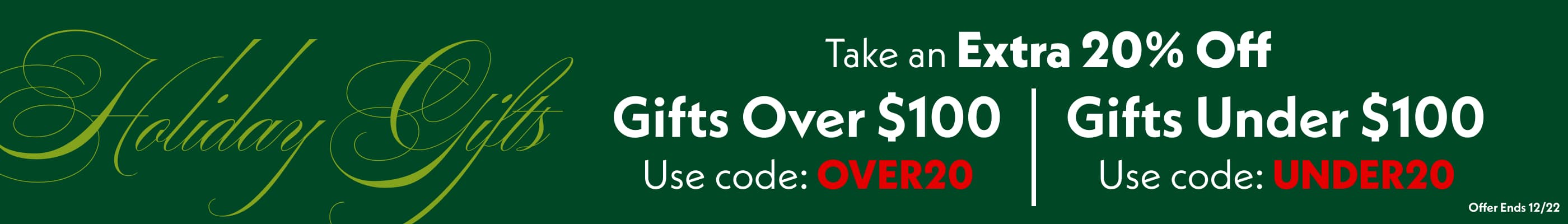 Gifts Over Under $100