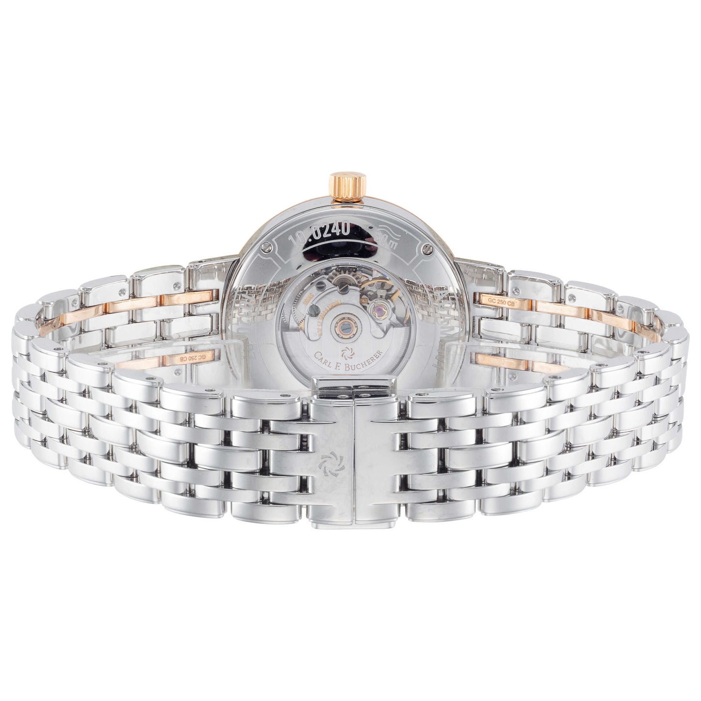 Back view of Carl F. Bucherer Adamavi Women's Automatic Watch 00.10320.07.15.21