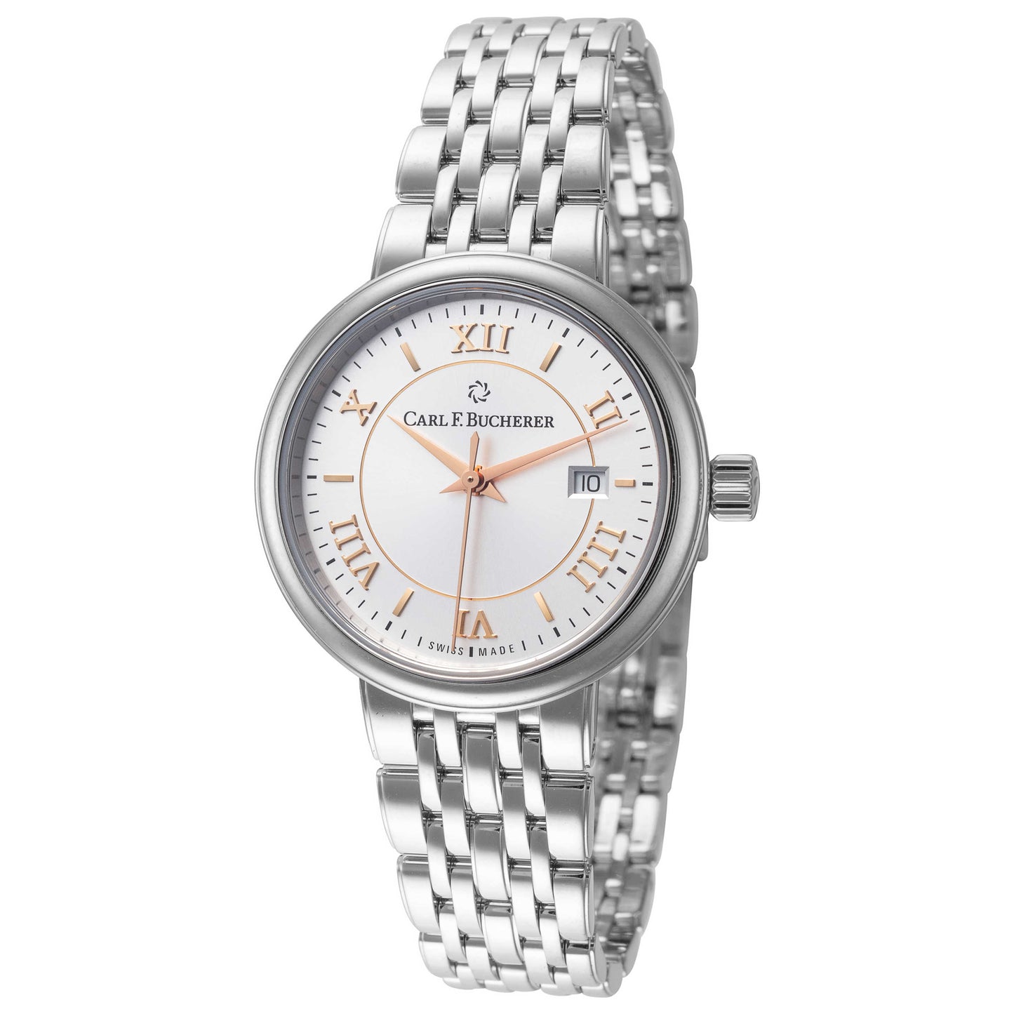 Front view of Carl F. Bucherer Adamavi Women's Automatic Watch 00.10320.08.15.22