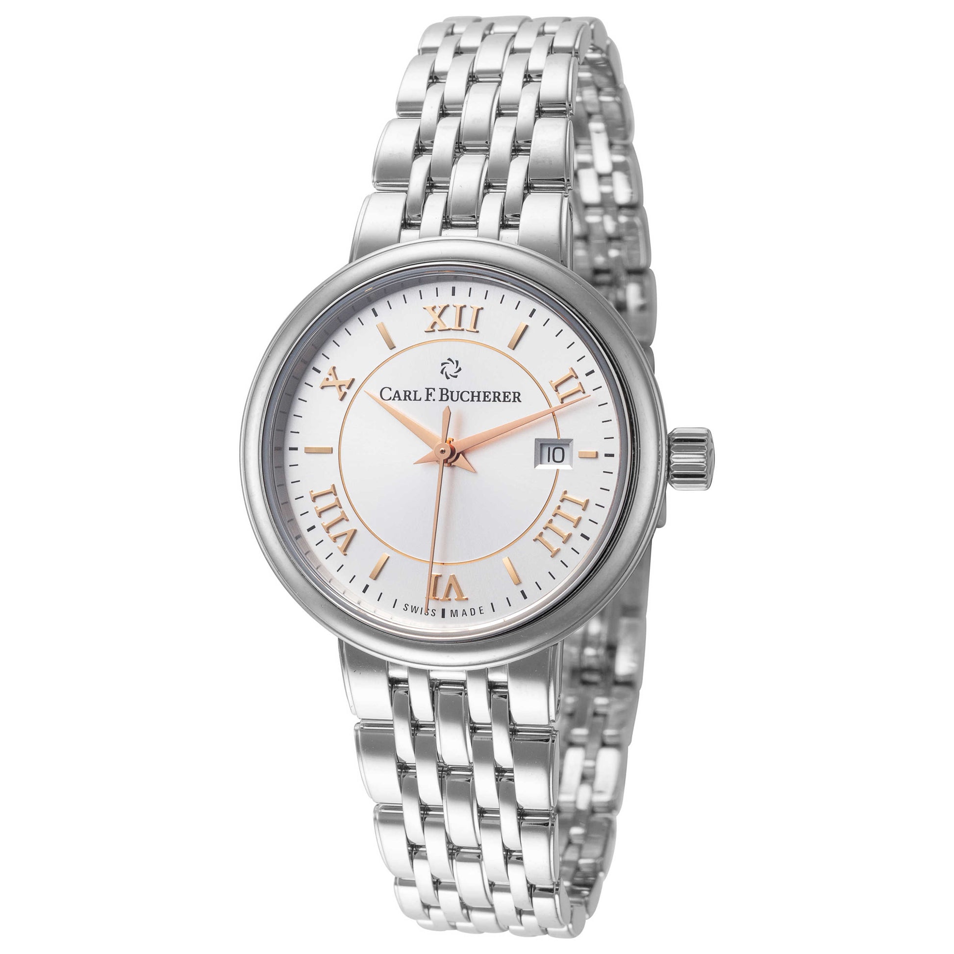 Front view of Carl F. Bucherer Adamavi Women's Automatic Watch 00.10320.08.15.22