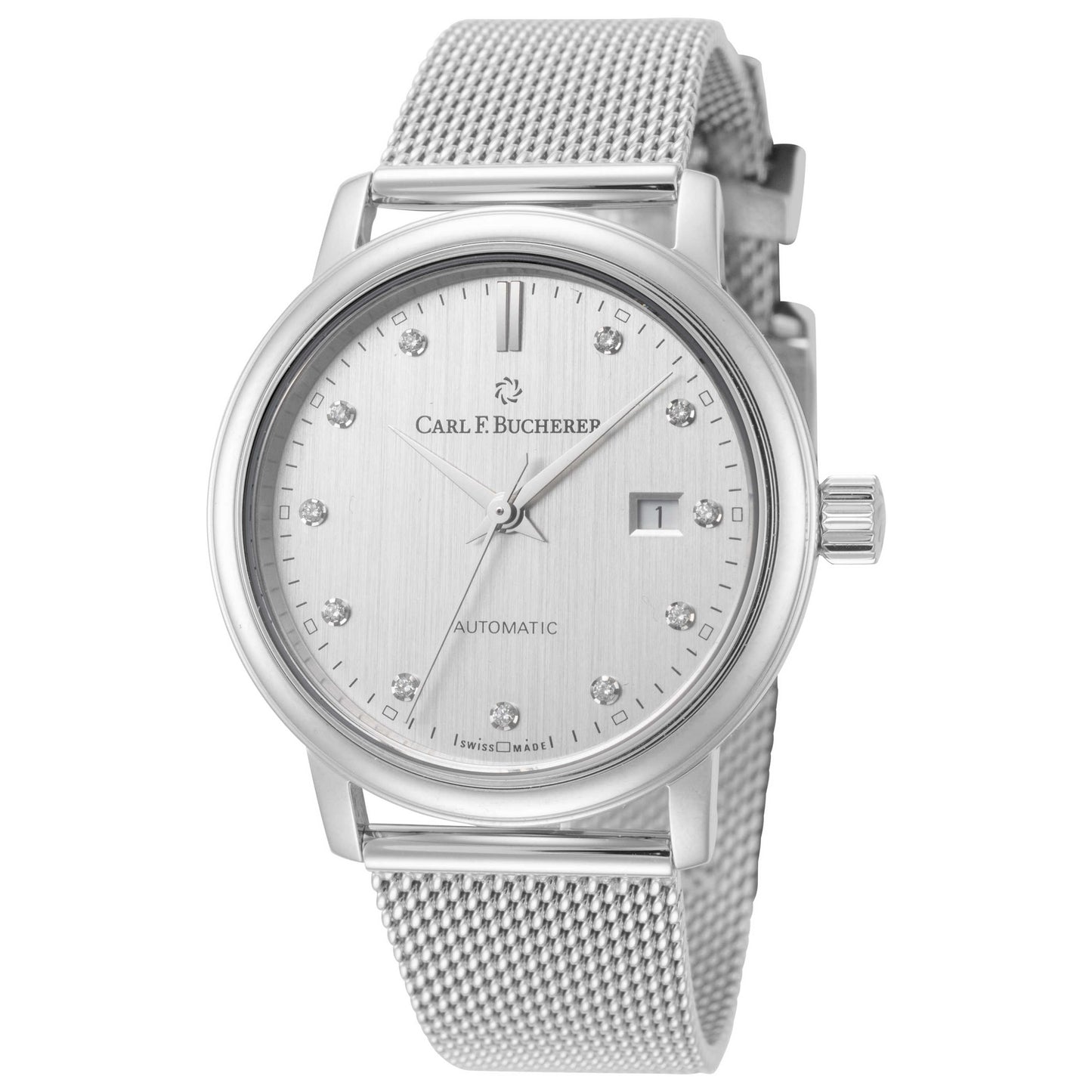 Front view of Carl F. Bucherer Adamavi Women's Automatic Watch 00.10320.08.17.22