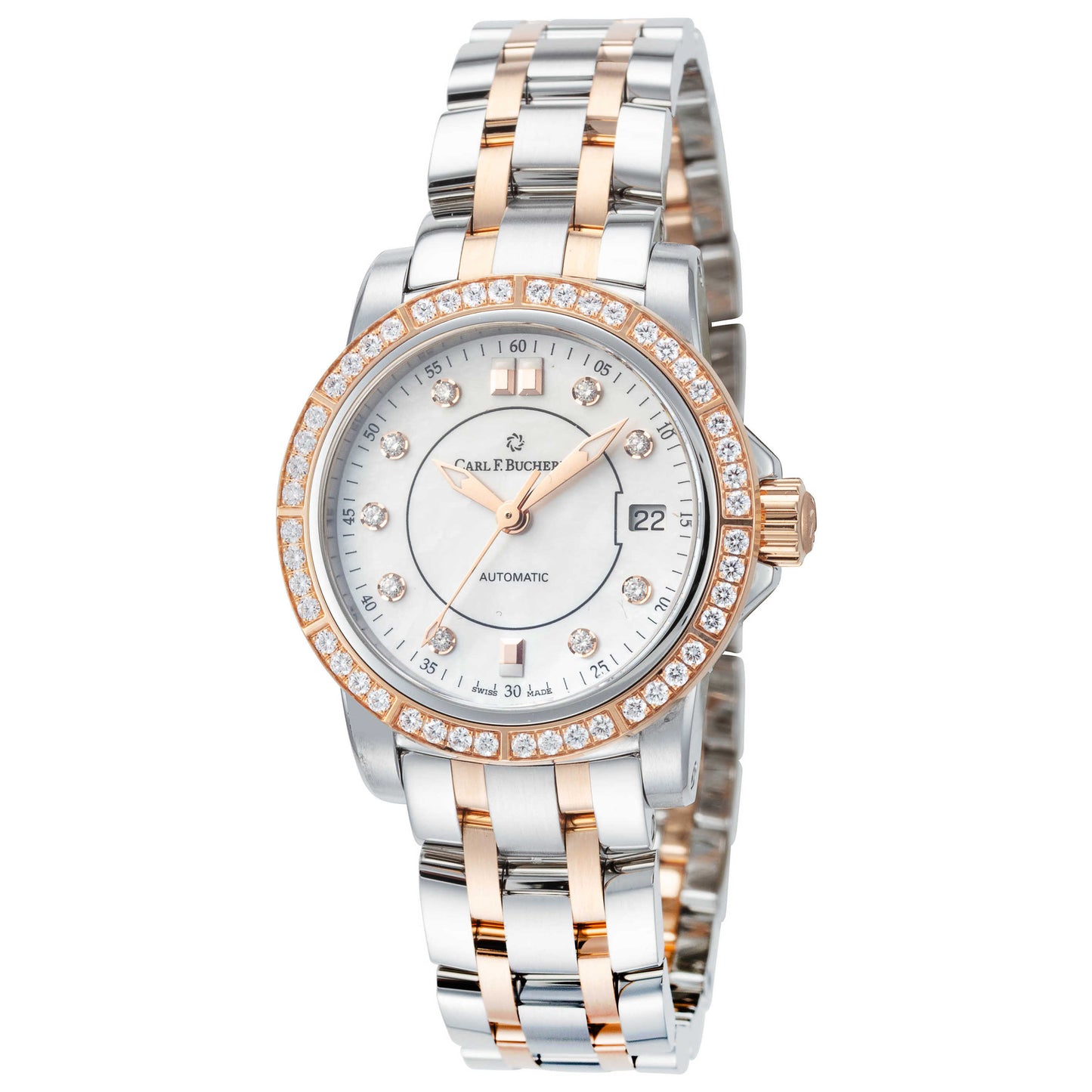 Front view of Carl F. Bucherer Patravi Women's Automatic Watch 00.10621.07.77.31