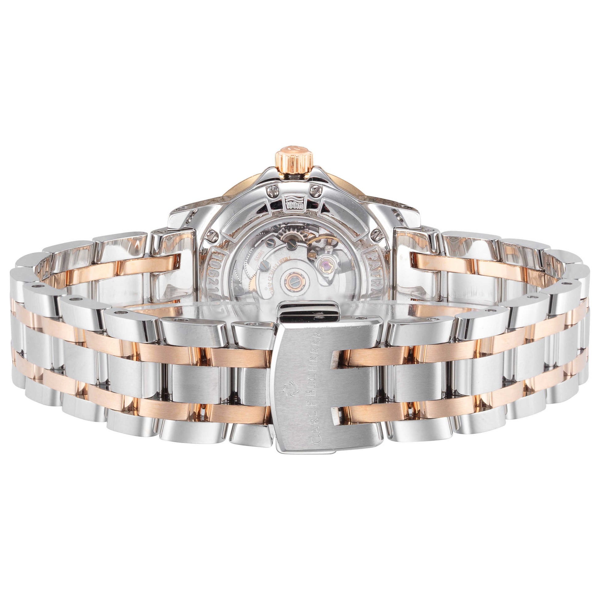 Back view of Carl F. Bucherer Patravi Women's Automatic Watch 00.10621.07.87.31