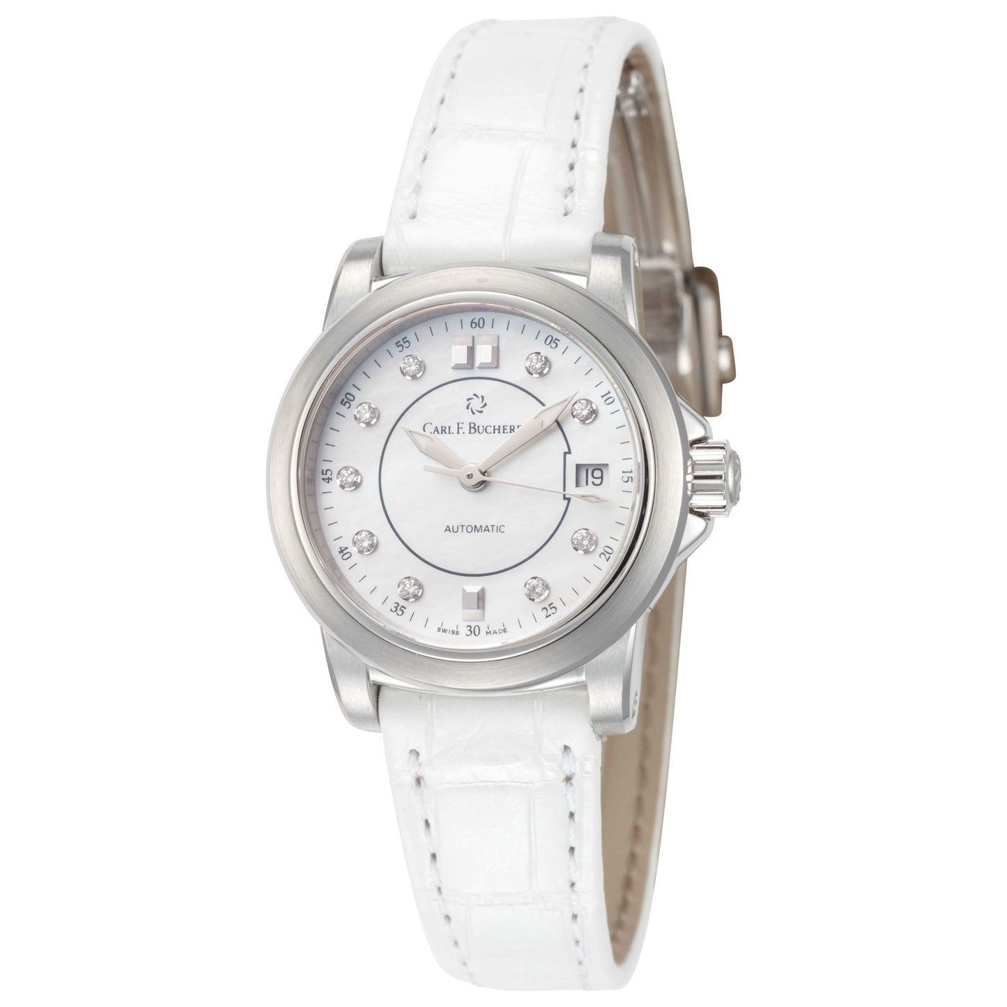 Front view of Carl F. Bucherer Patravi Women's Automatic Watch 00.10621.08.77.01