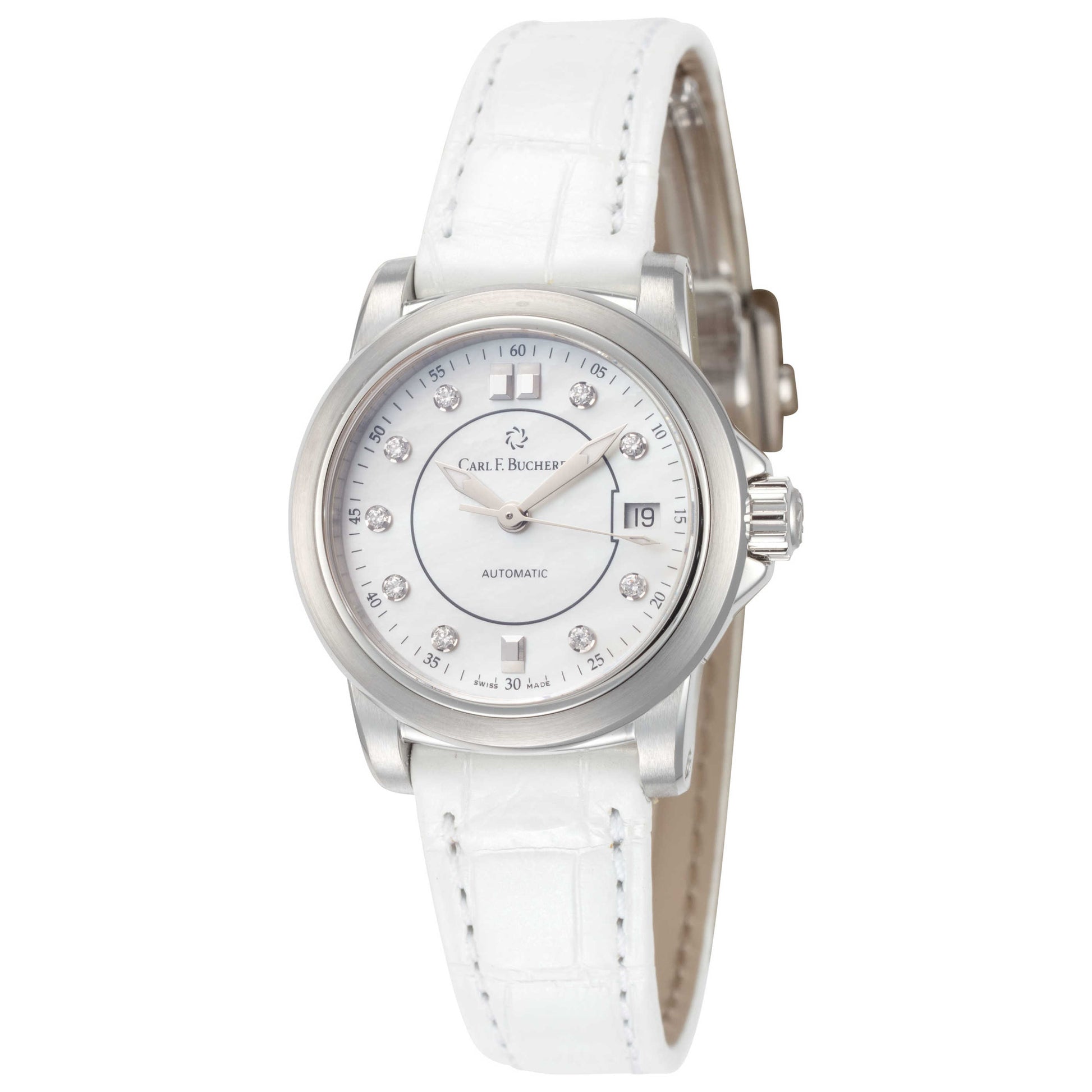 Front view of Carl F. Bucherer Patravi Women's Automatic Watch 00.10621.08.77.01