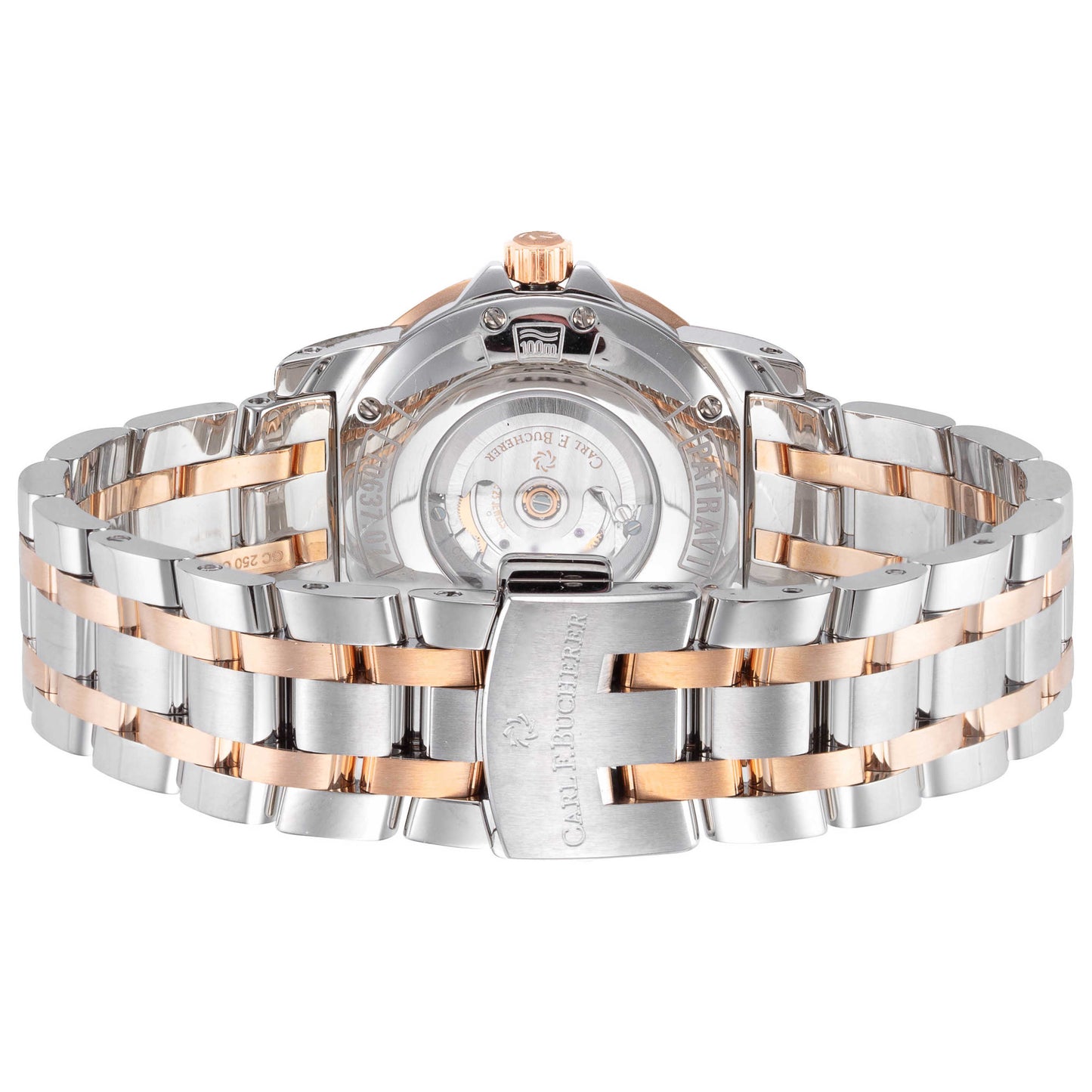 Back view of Carl F. Bucherer Patravi Women's Automatic Watch 00.10637.07.87.21