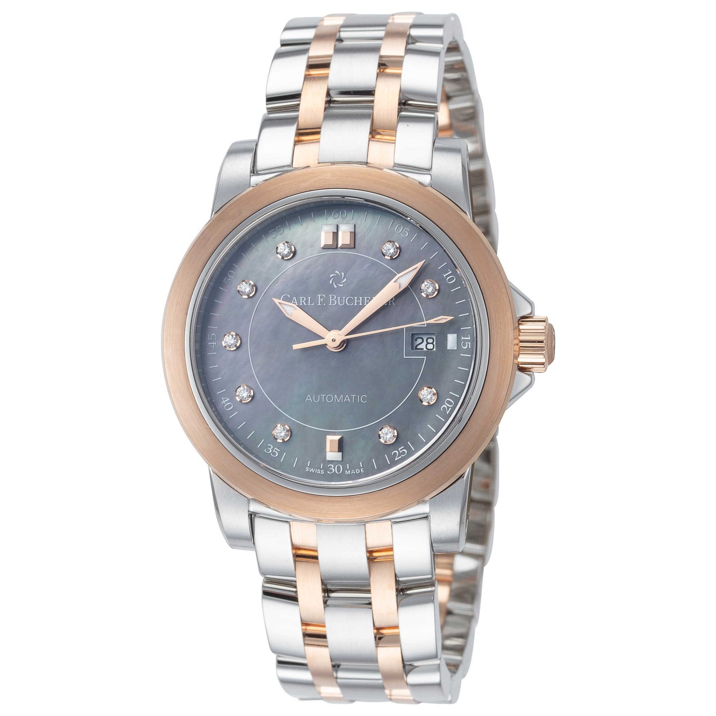 Front view of Carl F. Bucherer Patravi Women's Automatic Watch 00.10637.07.87.21