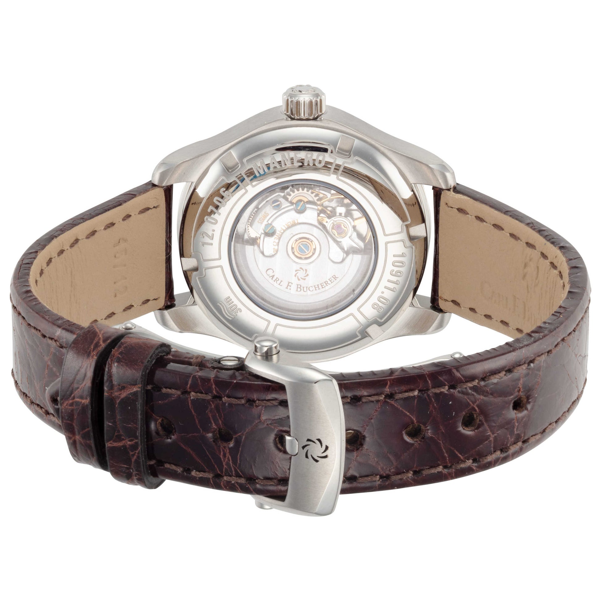 Back view of Carl F. Bucherer Manero Women's Automatic Watch 00.10911.08.13.11
