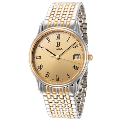 Front view of B Swiss Classic Men's Quartz Watch 00.50001.34.41.21