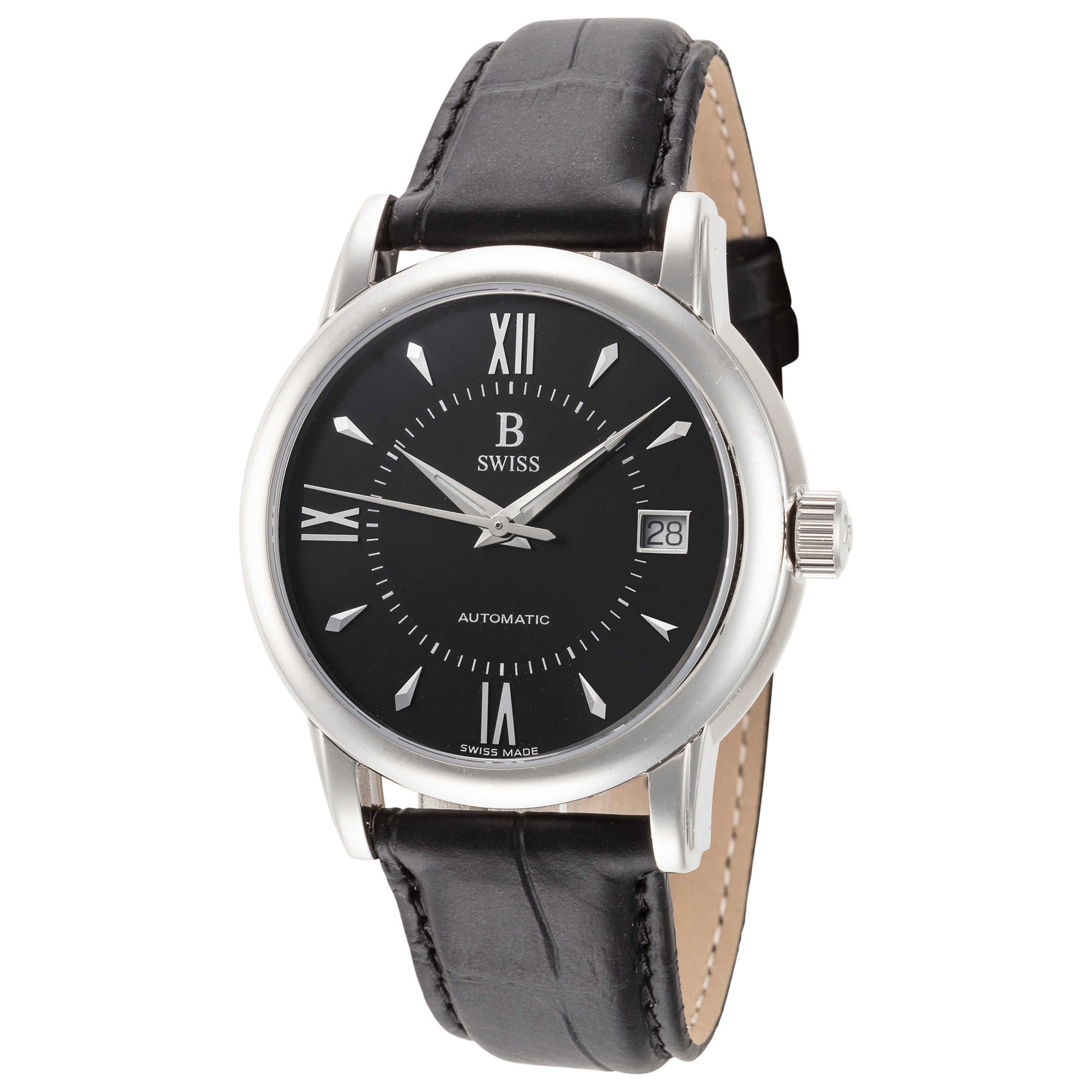 Front view of B Swiss Tradition III Men's Automatic Watch 00.50205.08.35.01