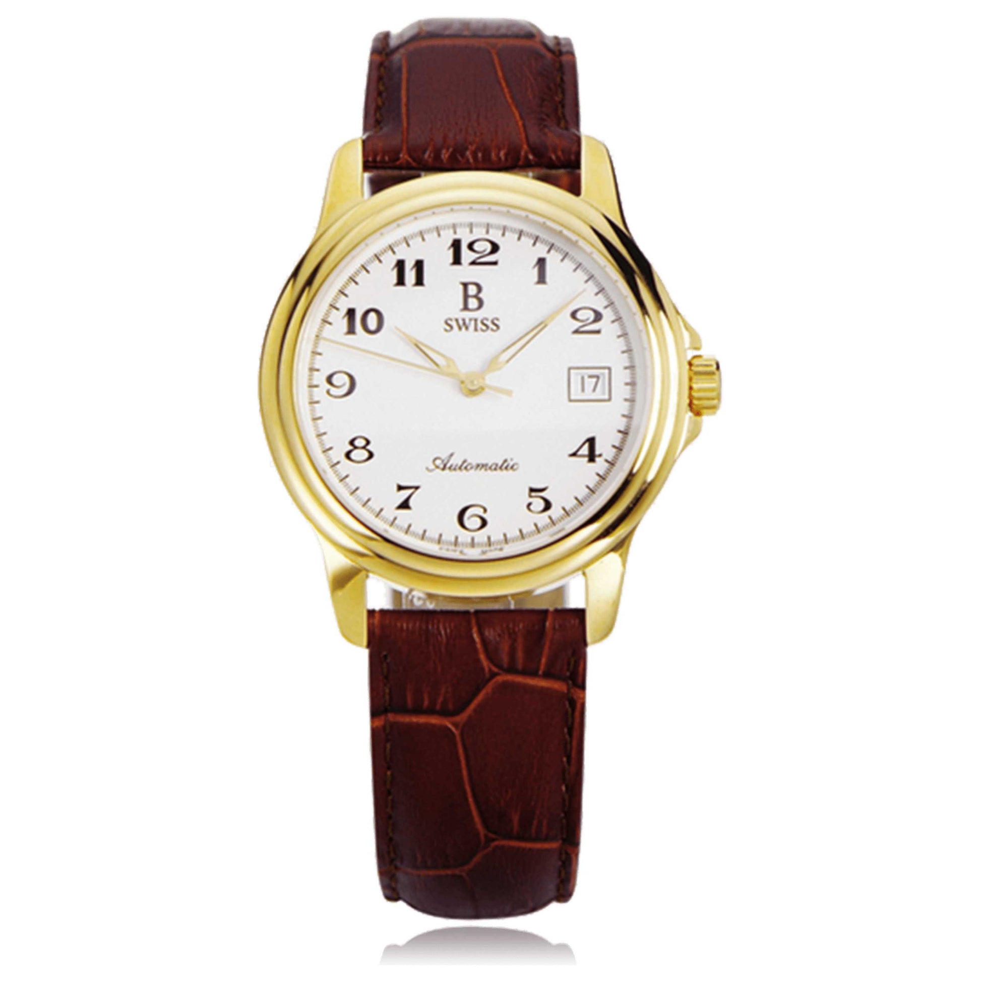Front view of B Swiss Prestige Men's Automatic Watch 00.50501.10.22.01