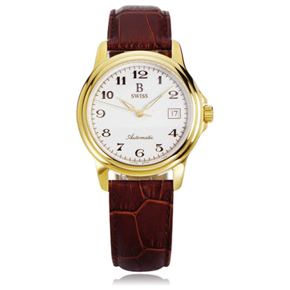 Front view of B Swiss Prestige Men's Automatic Watch 00.50501.10.22.01