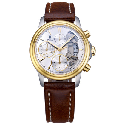 Front view of B Swiss Prestige Men's Automatic Watch 00.50506.34.13.01