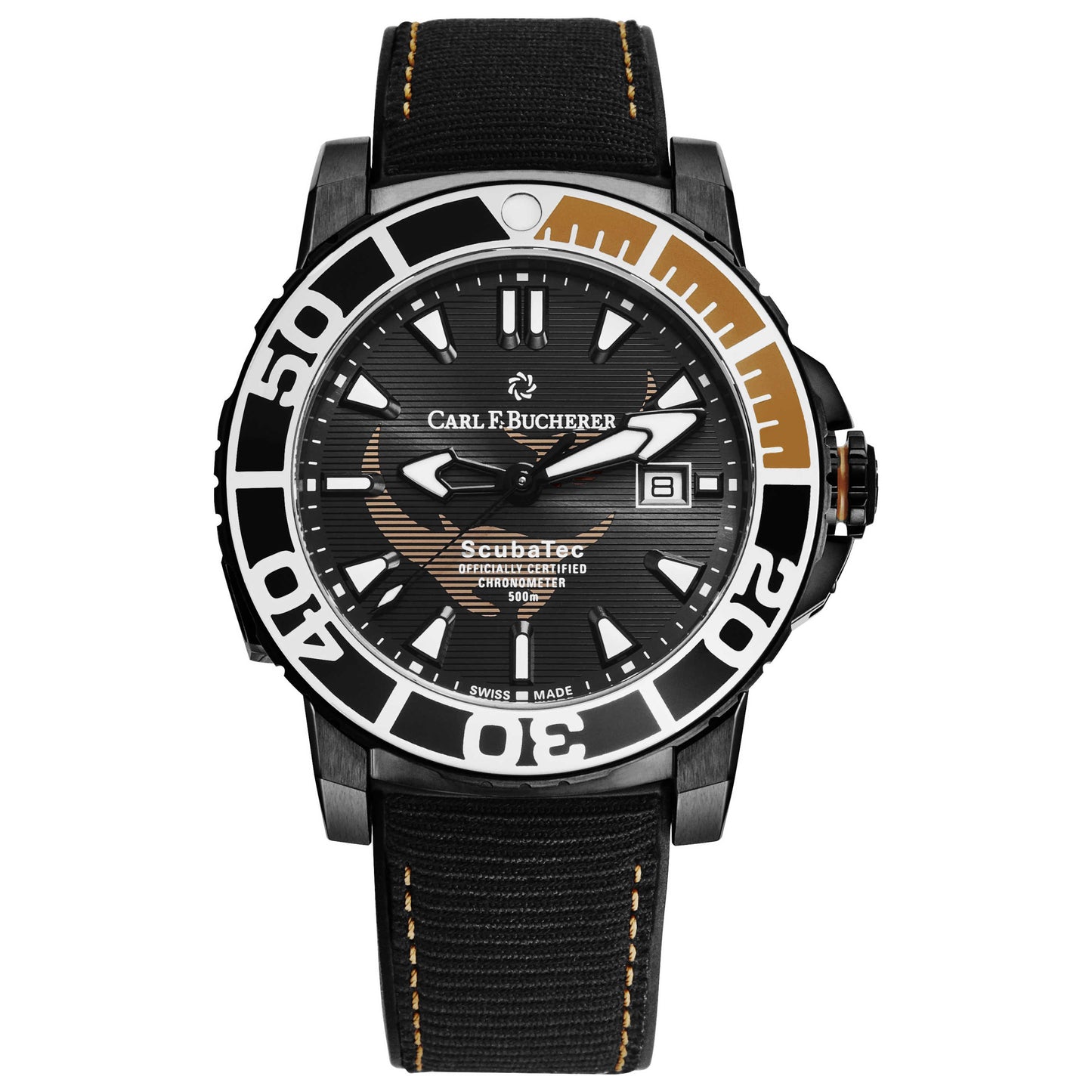 Front view of Carl F. Bucherer Patravi Men's Automatic Watch 0010632283399
