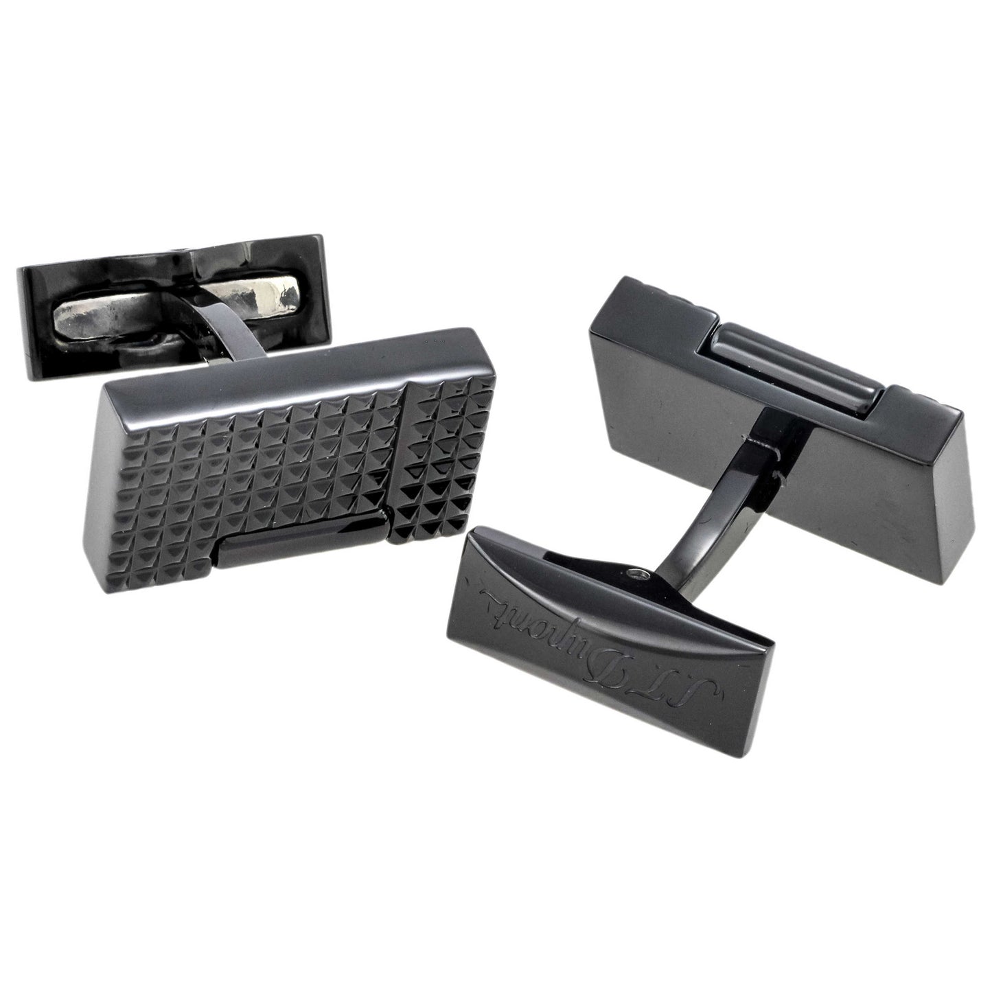 Front view of S.T. Dupont Lighter Men's Cufflink 005370N