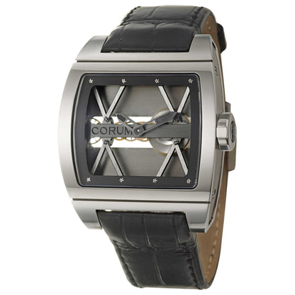 Front view of Corum Ti-Bridge Men's Manual-Wind Watch 007-400-04-0F81-0000