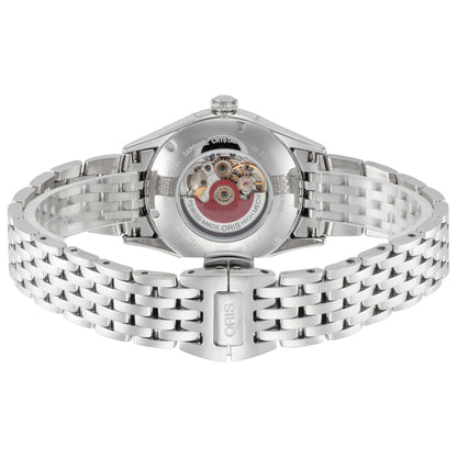 Back view of Oris Artelier Skeleton Women's Automatic Watch 01-560-7724-4051-07-8-17-79
