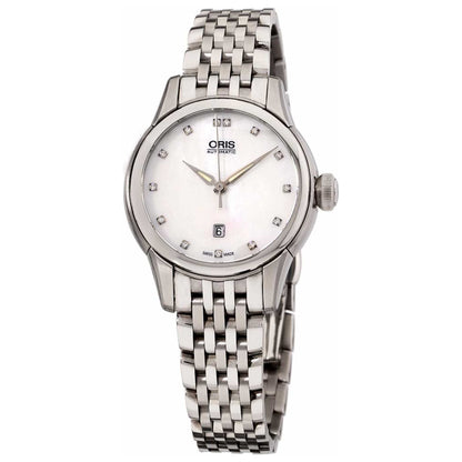 Front view of Oris Artelier Date Women's Automatic Watch 01-561-7687-4091-07-8-14-77