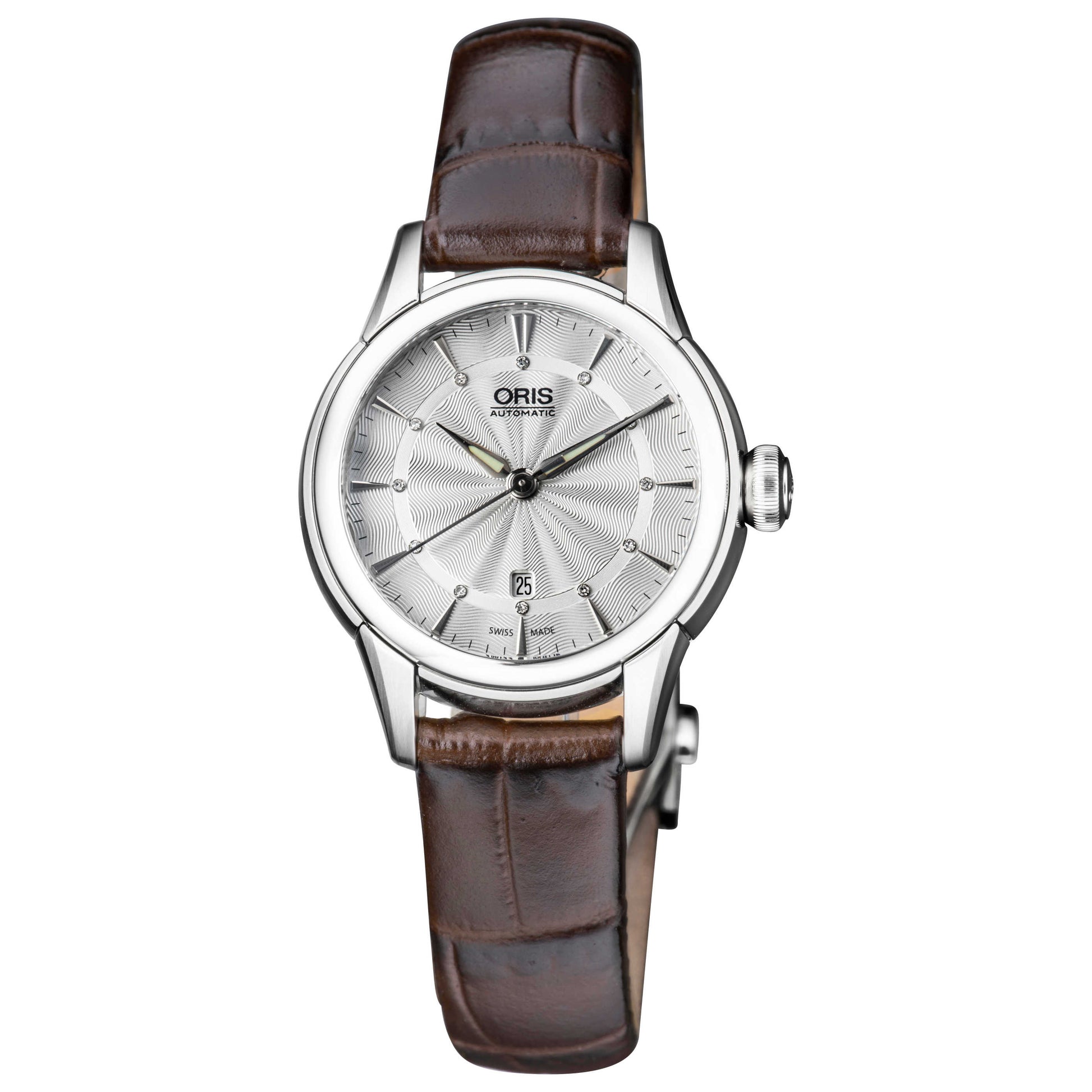Front view of Oris Artelier Date Women's Automatic Watch 01-5617-687-4051-07-5-14-70FC