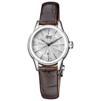 Front view of Oris Artelier Date Women's Automatic Watch 01-5617-687-4051-07-5-14-70FC
