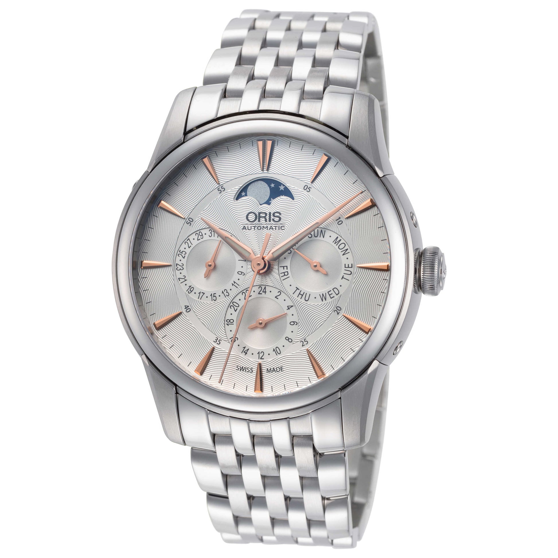 Front view of Oris Artelier Men's Automatic Watch 01-582-7689-4021-07-8-21-77