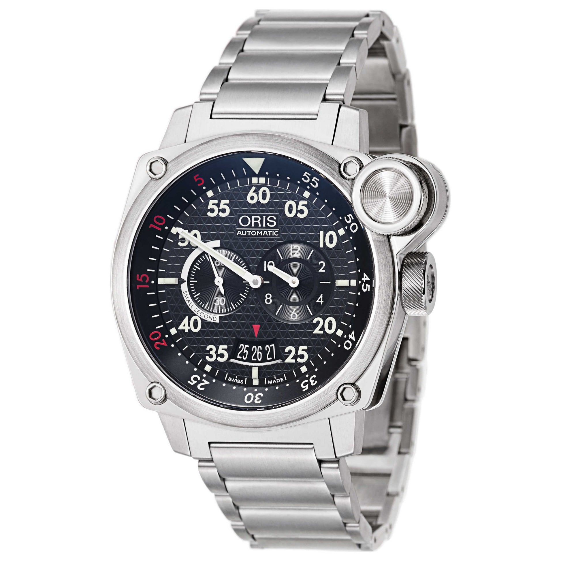 Front view of Oris BC4 Men's Automatic Watch 01-649-76324164SETMB