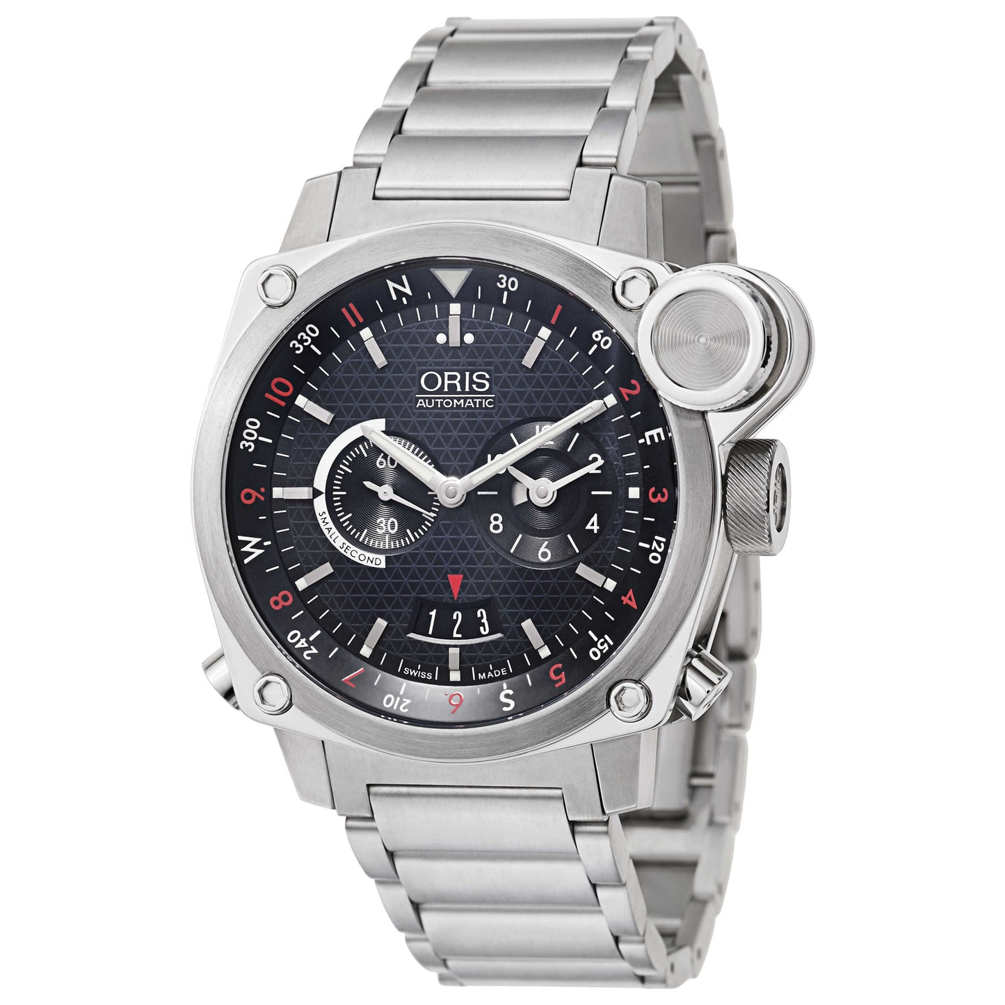 Front view of Oris BC4 Men's Automatic Watch 01-690-76154154SETMB