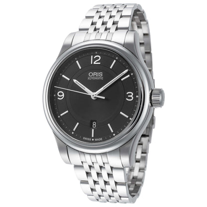Front view of Oris Classic Men's Automatic Watch 01-733-7594-4034-07-8-20-10